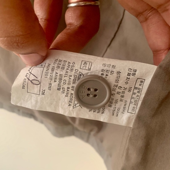 Vintage Women khakhi utility Jacket with adjustable string - Picture 4 of 10